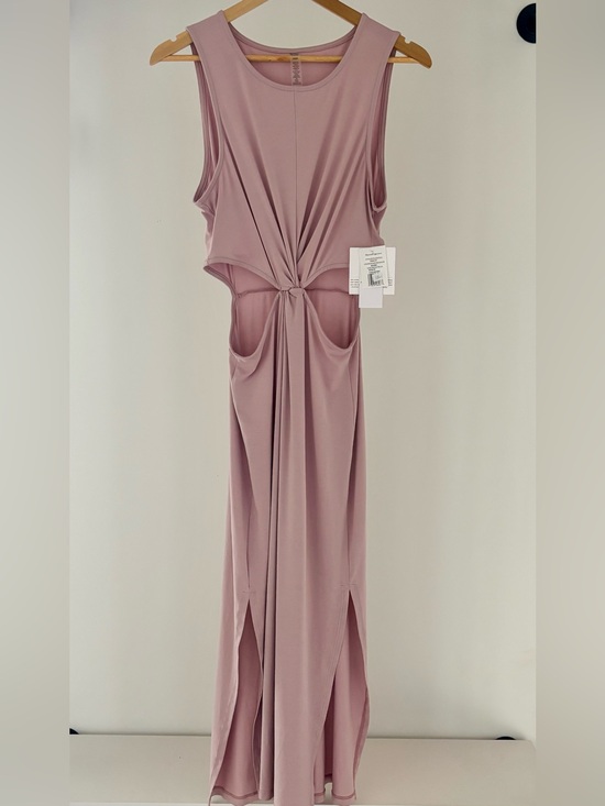 Beyond Yoga Dresses & Skirts - Beyond Yoga Around the World Twist Front Maxi Dress Mauve Medium NWT